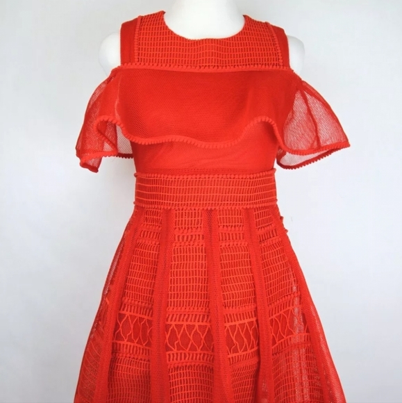Maje Rosalie Red Dress - Picture 6 of 10